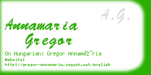 annamaria gregor business card